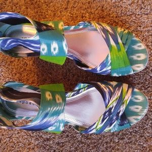 NWOT ladies wedge sandals